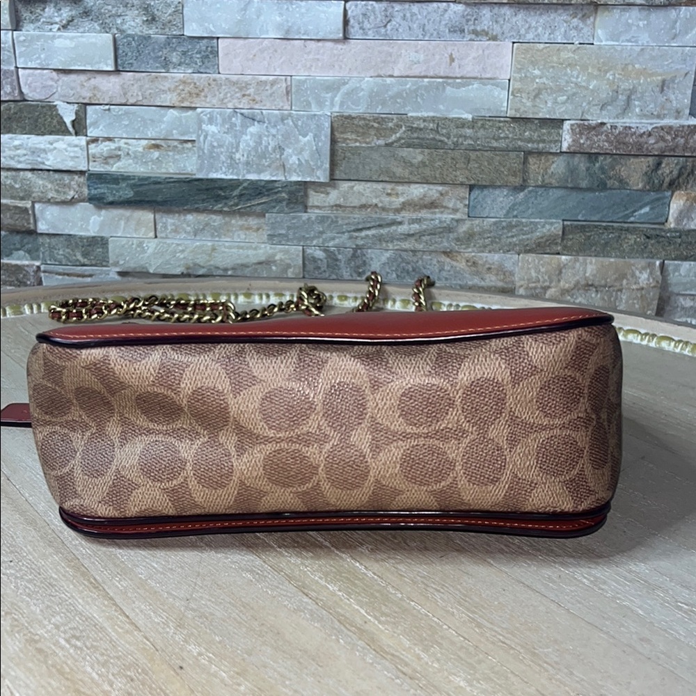 Coach Red and Brown Women's Bag - Picture 6 of 12